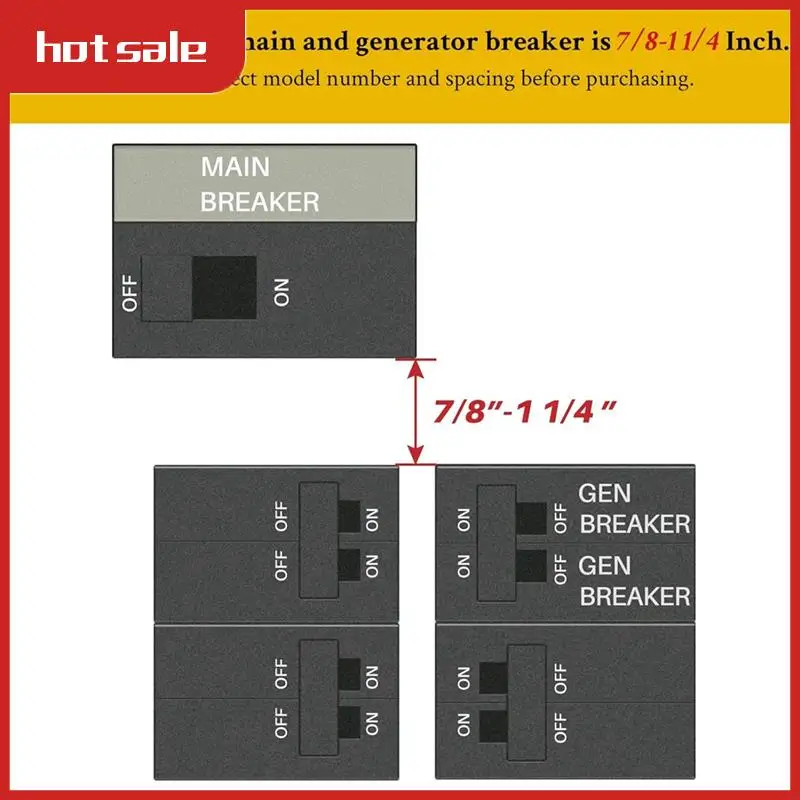 A21R-Generator Interlock Kit For 150Amp Or 200Amp Panels, 7/8-1 1/4 Inches Spacing Between Main And Branch Breaker
A21R-Generator Interlock Kit For 150Amp Or 200Amp Panels, 7/8-1 1/4 Inches Spacing Between Main And Branch Breaker