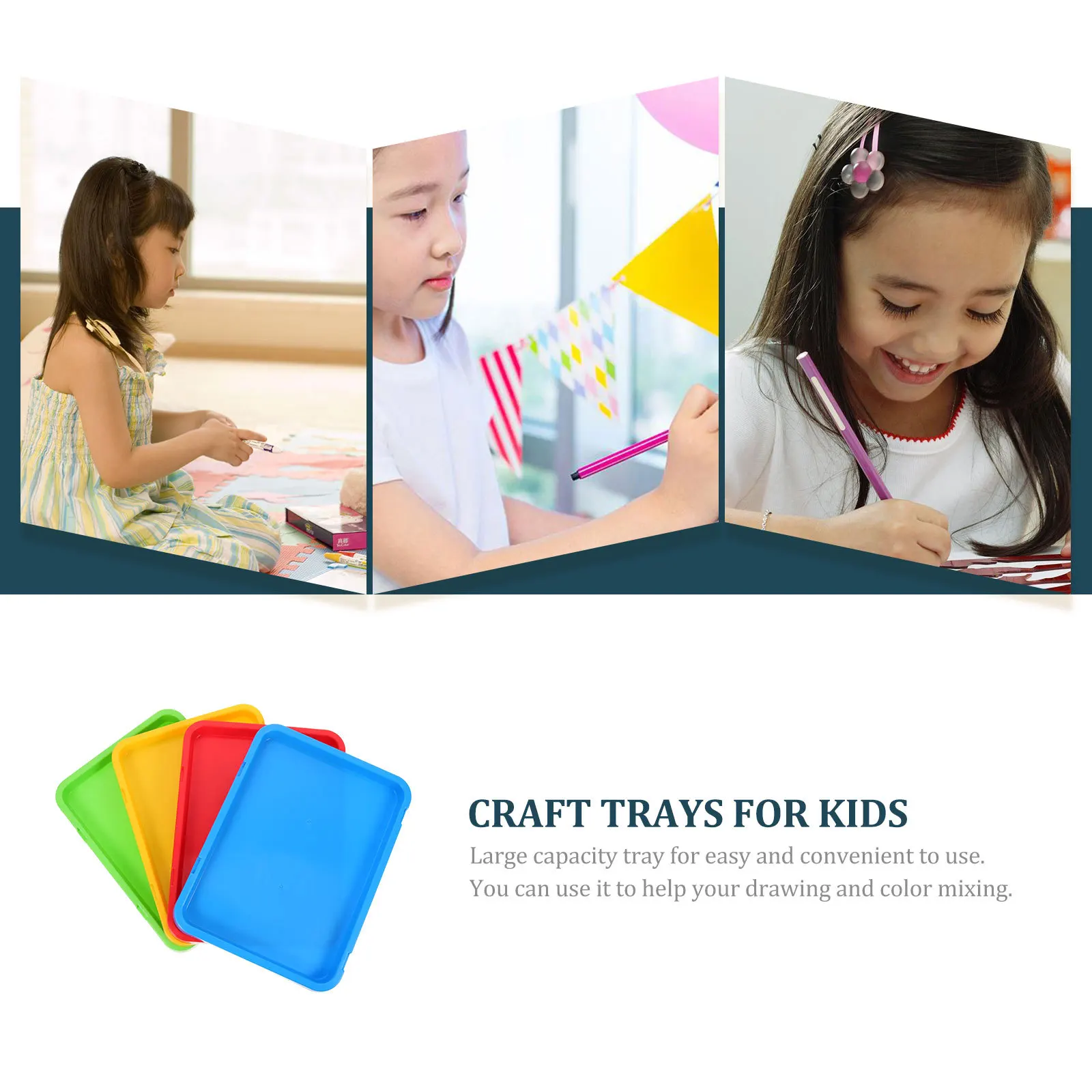 4Pcs Paint Tray Pigment Holders Lightweight Organizer for Mixing Colors DIY Arts Crafts Craft Tray Craft Trays for Kids
4Pcs Paint Tray Pigment Holders Lightweight Organizer for Mixing Colors DIY Arts Crafts Craft Tray Craft Trays for Kids