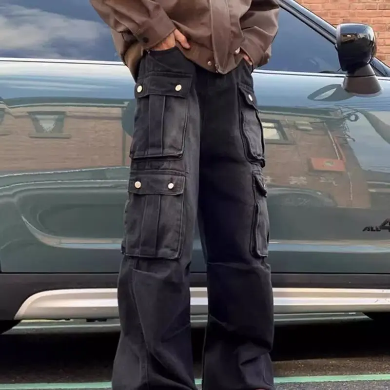 2025 New Spring Autumn Vintage Multi-Pocket Loose-Fit Wide Leg Pants American Style Jeans Bell Bottoms Baggy Jeans Men Clothing
2025 New Spring Autumn Vintage Multi-Pocket Loose-Fit Wide Leg Pants American Style Jeans Bell Bottoms Baggy Jeans Men Clothing