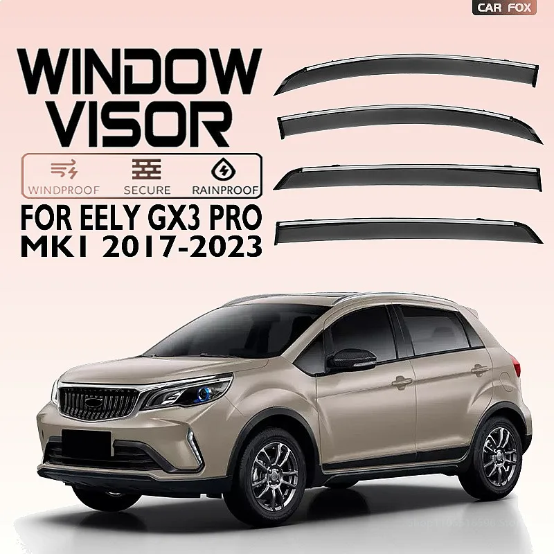 For Geely GX3 Pro 2017+ Car Window Visor Rain Sun Shade Awning Auto Accessories
For Geely GX3 Pro 2017+ Car Window Visor Rain Sun Shade Awning Auto Accessories