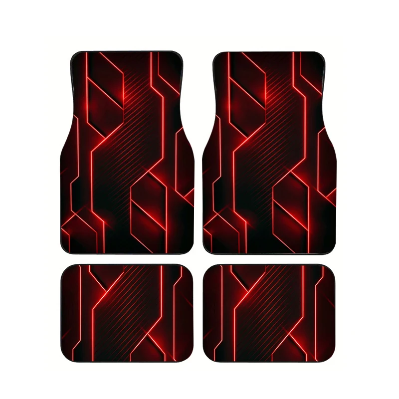 Neon Geometric Line Futuristic Tech Car Floor Mats 4Pcs Universal Waterproof Anti Slip Auto Foot Carpets Set Vehicle Interior
Neon Geometric Line Futuristic Tech Car Floor Mats 4Pcs Universal Waterproof Anti Slip Auto Foot Carpets Set Vehicle Interior