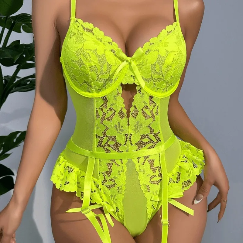 Sexy Lace Patchwork Set with Leggings and Backless Sexy and Fun Jumpsuit Sexy Lingerie Body Suit Lace Bodysuit Lace Bodysuit
Sexy Lace Patchwork Set with Leggings and Backless Sexy and Fun Jumpsuit Sexy Lingerie Body Suit Lace Bodysuit Lace Bodysuit