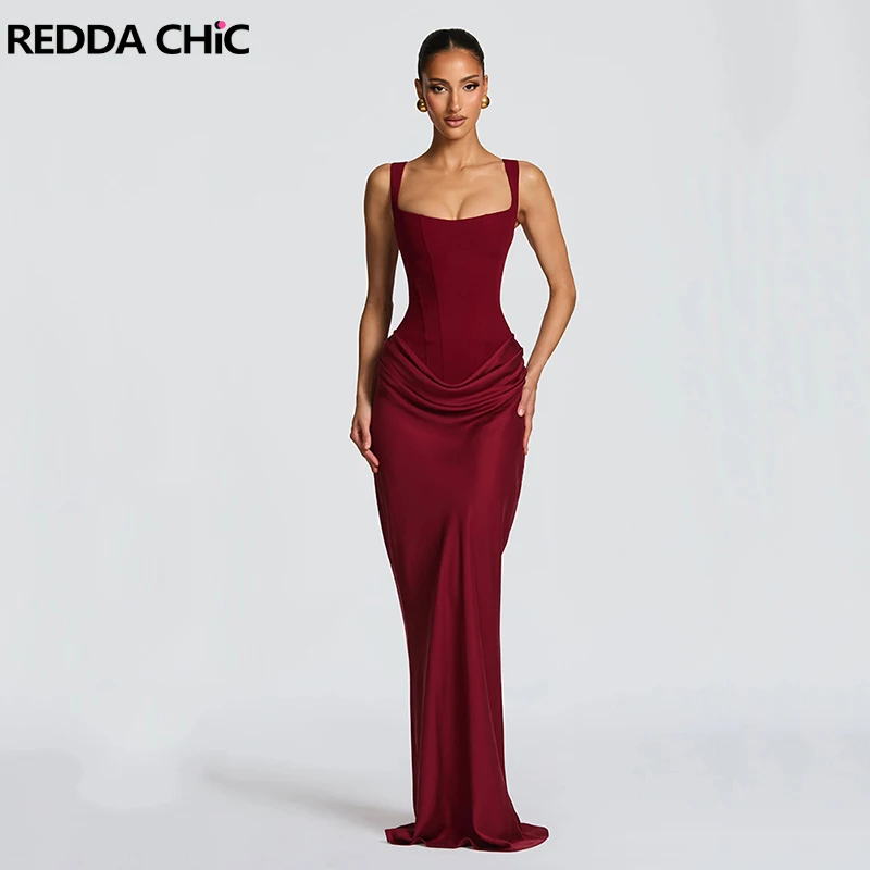 REDDACHiC Square Neck Boned Women Evening Dress Hotties Slim Fit Ruched Strappy Mermaid Maxi Tank Bodycon Homecoming Costume
REDDACHiC Square Neck Boned Women Evening Dress Hotties Slim Fit Ruched Strappy Mermaid Maxi Tank Bodycon Homecoming Costume