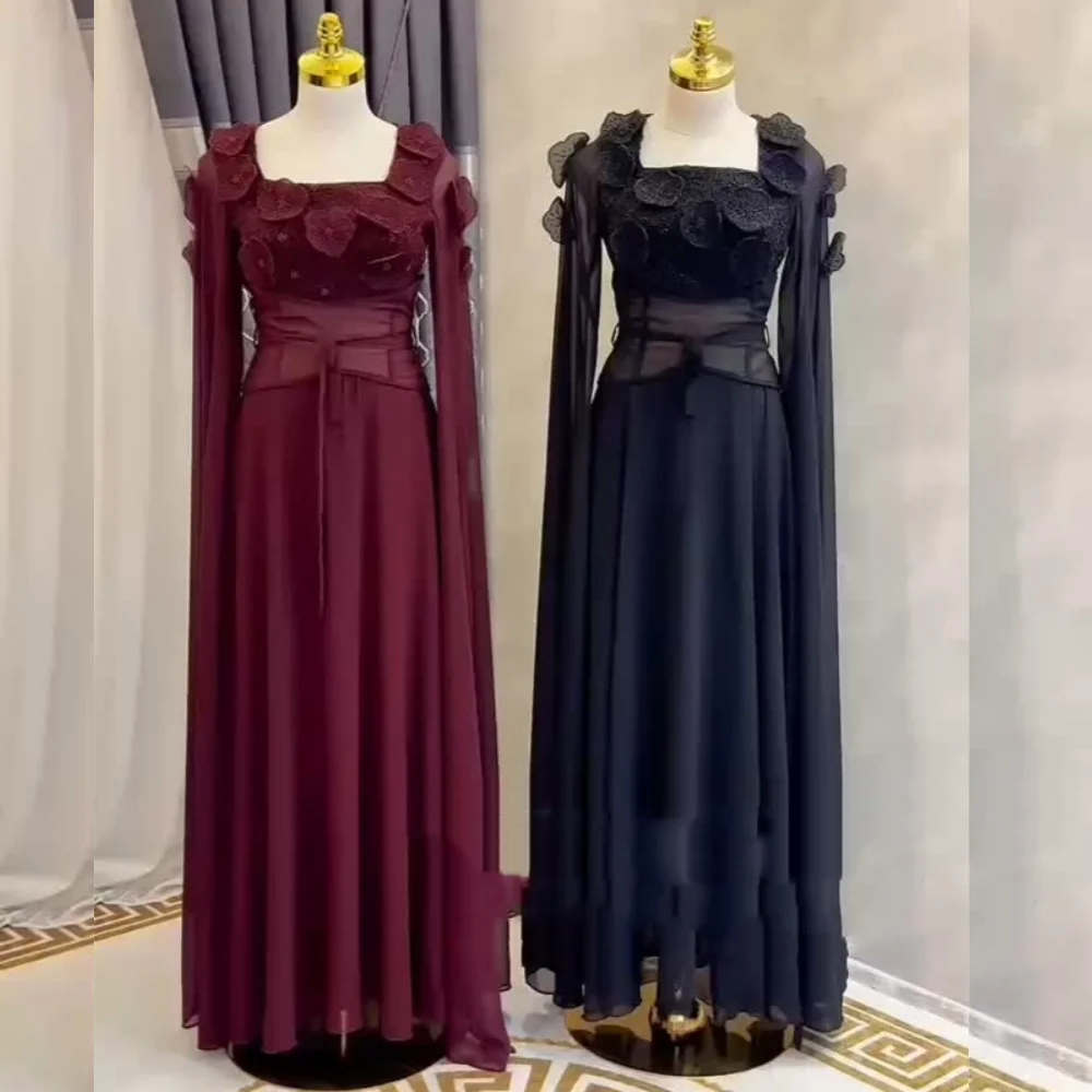 Customized Formal Matching Net Flower Pleat A-line Square Neck Long Dresses Bespoke Occasion Exquisite
Customized Formal Matching Net Flower Pleat A-line Square Neck Long Dresses Bespoke Occasion Exquisite