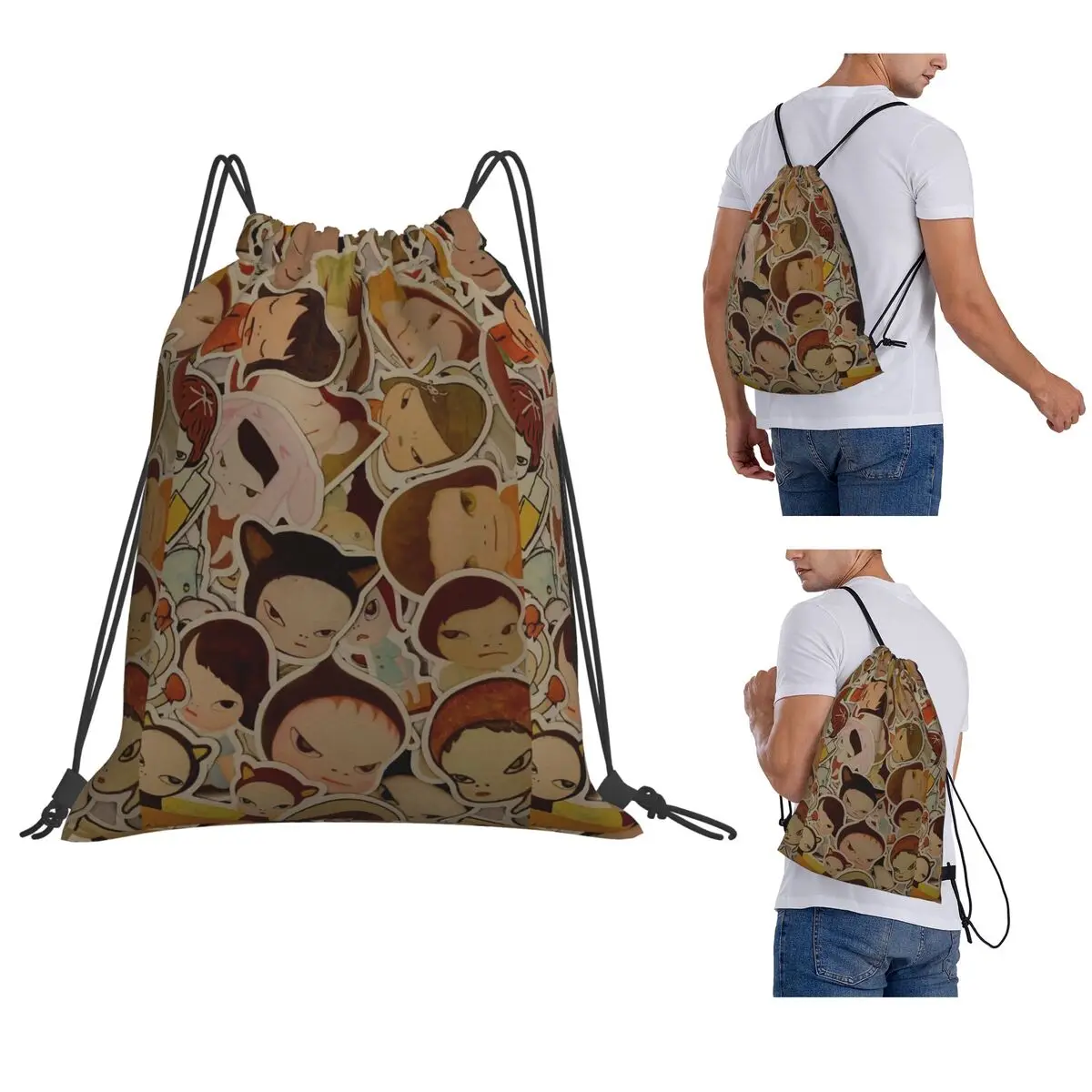 Yoshitomo Nara Backpacks Portable Drawstring Bags Sports Bag Book Bags for Man Woman Students
Yoshitomo Nara Backpacks Portable Drawstring Bags Sports Bag Book Bags for Man Woman Students