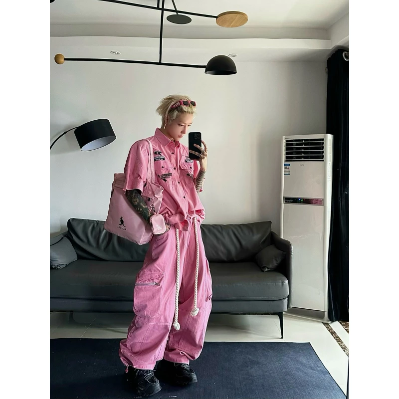 High Waist Wide Leg Casual Pants Unisex Drawstring Workwear Stage Group Performance Men's Loose Fit Trousers Breathable Cotton
High Waist Wide Leg Casual Pants Unisex Drawstring Workwear Stage Group Performance Men's Loose Fit Trousers Breathable Cotton