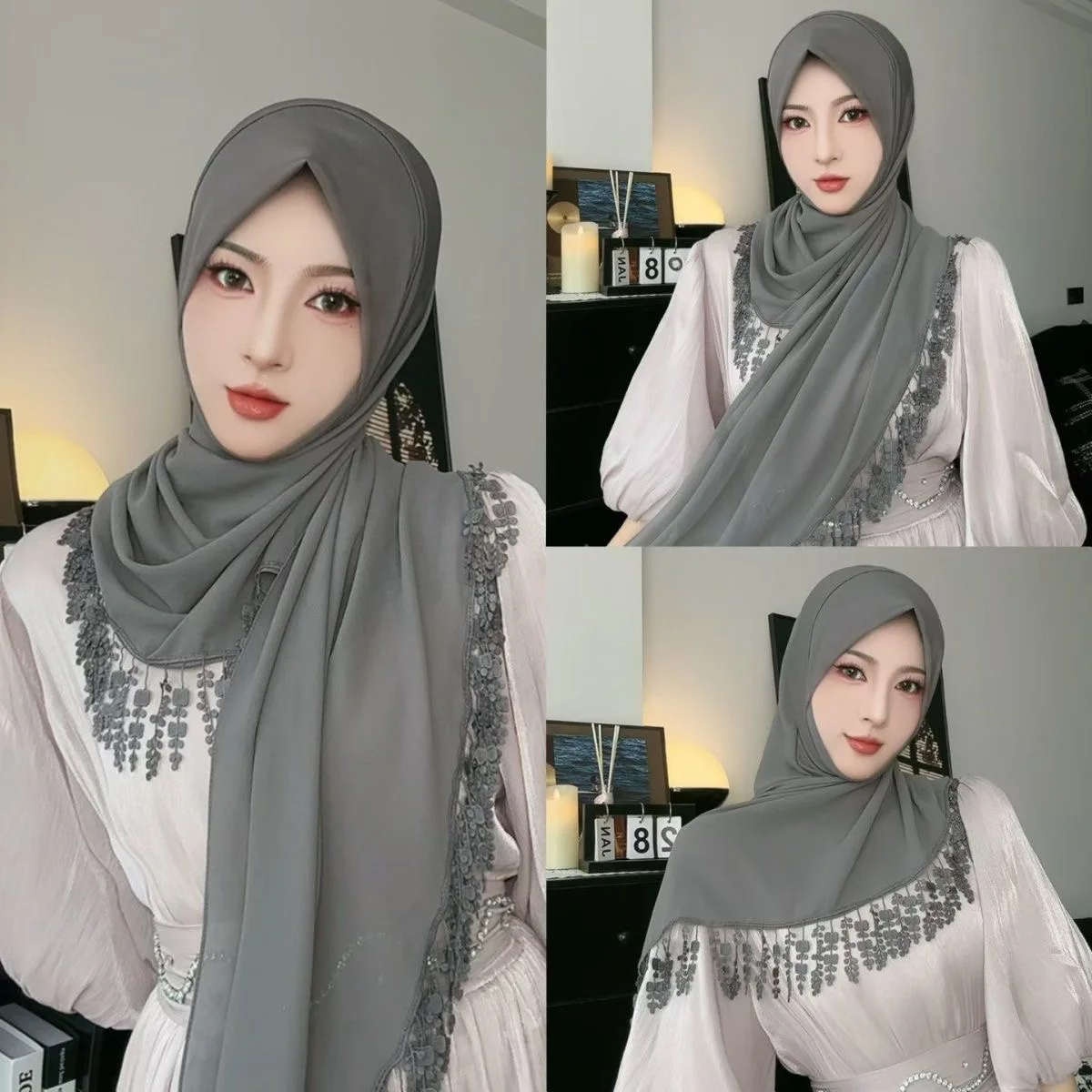 Abaya Hijab Muslim Women Shawl Lace Headscarf Luxury Tassels Scarf Malaysia Prayer Kufi Islam Saudi Arabia Turban 05548
Abaya Hijab Muslim Women Shawl Lace Headscarf Luxury Tassels Scarf Malaysia Prayer Kufi Islam Saudi Arabia Turban 05548