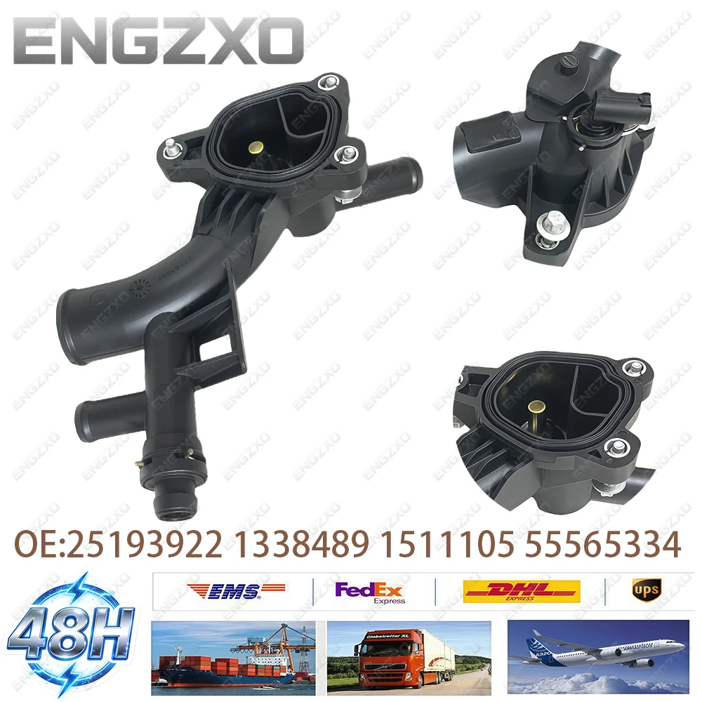 High Quality 55565334 902846 1511105 25193922 Water Outlet Thermostat Housing For Buick Encore Chevrolet Cruze Sonic Trax 1.4L
High Quality 55565334 902846 1511105 25193922 Water Outlet Thermostat Housing For Buick Encore Chevrolet Cruze Sonic Trax 1.4L