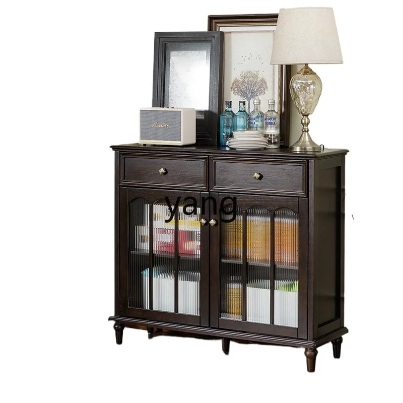 LZR against the wall American pure solid wood dining side cabinet light luxury high-end French wine cabinet 
LZR against the wall American pure solid wood dining side cabinet light luxury high-end French wine cabinet