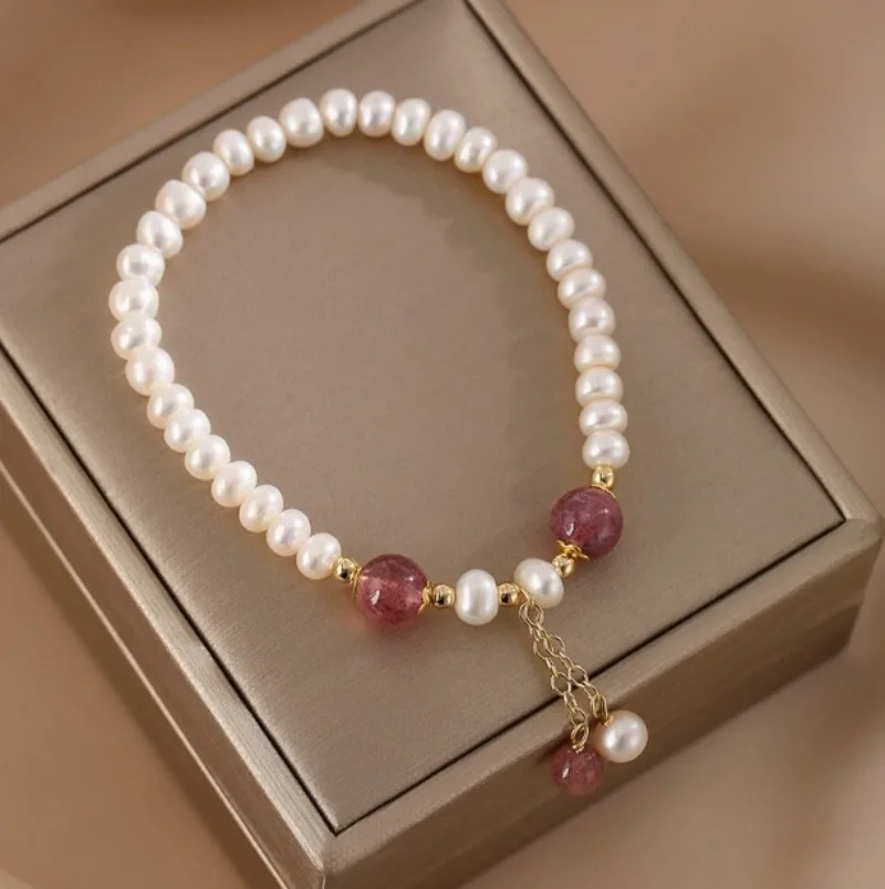 Minar High Quality Genuine Freshwater Pearl Crystal Natural Stone Beads Tassel Elastic Strand Bracelets for Women Birthday Gift
Minar High Quality Genuine Freshwater Pearl Crystal Natural Stone Beads Tassel Elastic Strand Bracelets for Women Birthday Gift