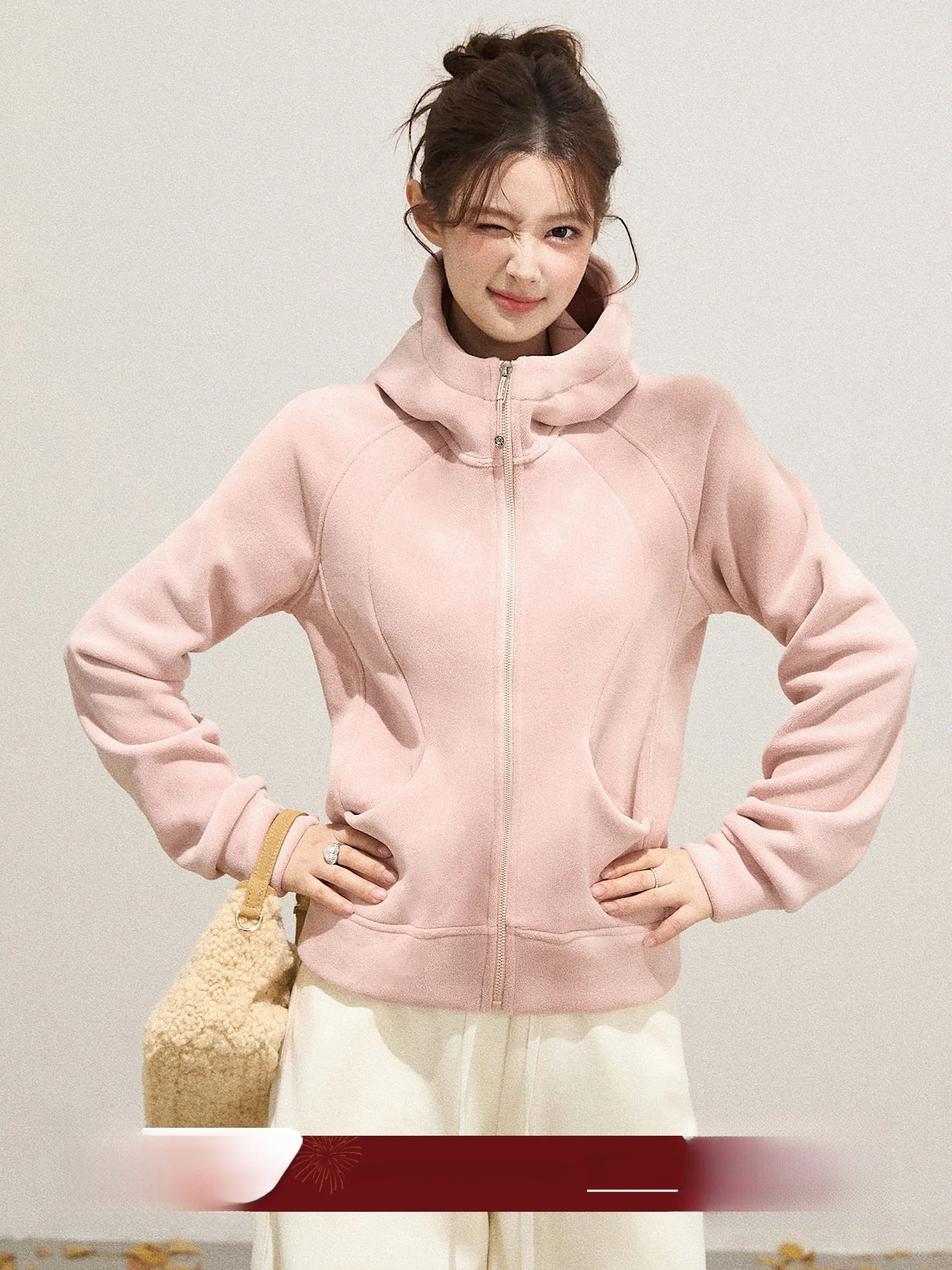 Women's Fce Lined Zipper Hooded High Collar Slim Fit Casual Sle Warm Top Ex Bun Meat All Match Autumn Winter Jaet
Women's Fce Lined Zipper Hooded High Collar Slim Fit Casual Sle Warm Top Ex Bun Meat All Match Autumn Winter Jaet