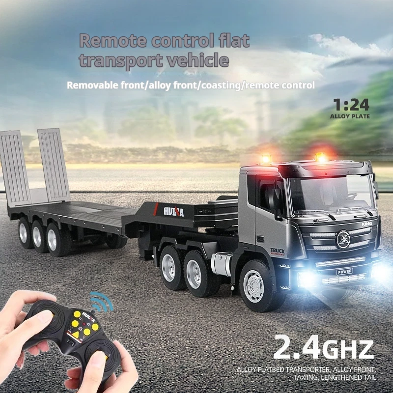New Remote Control Nine Channel Remote Control Flatbed Truck Semi-Trailer Tractor Transport Engineering Truck Excavator Kids Toy
New Remote Control Nine Channel Remote Control Flatbed Truck Semi-Trailer Tractor Transport Engineering Truck Excavator Kids Toy