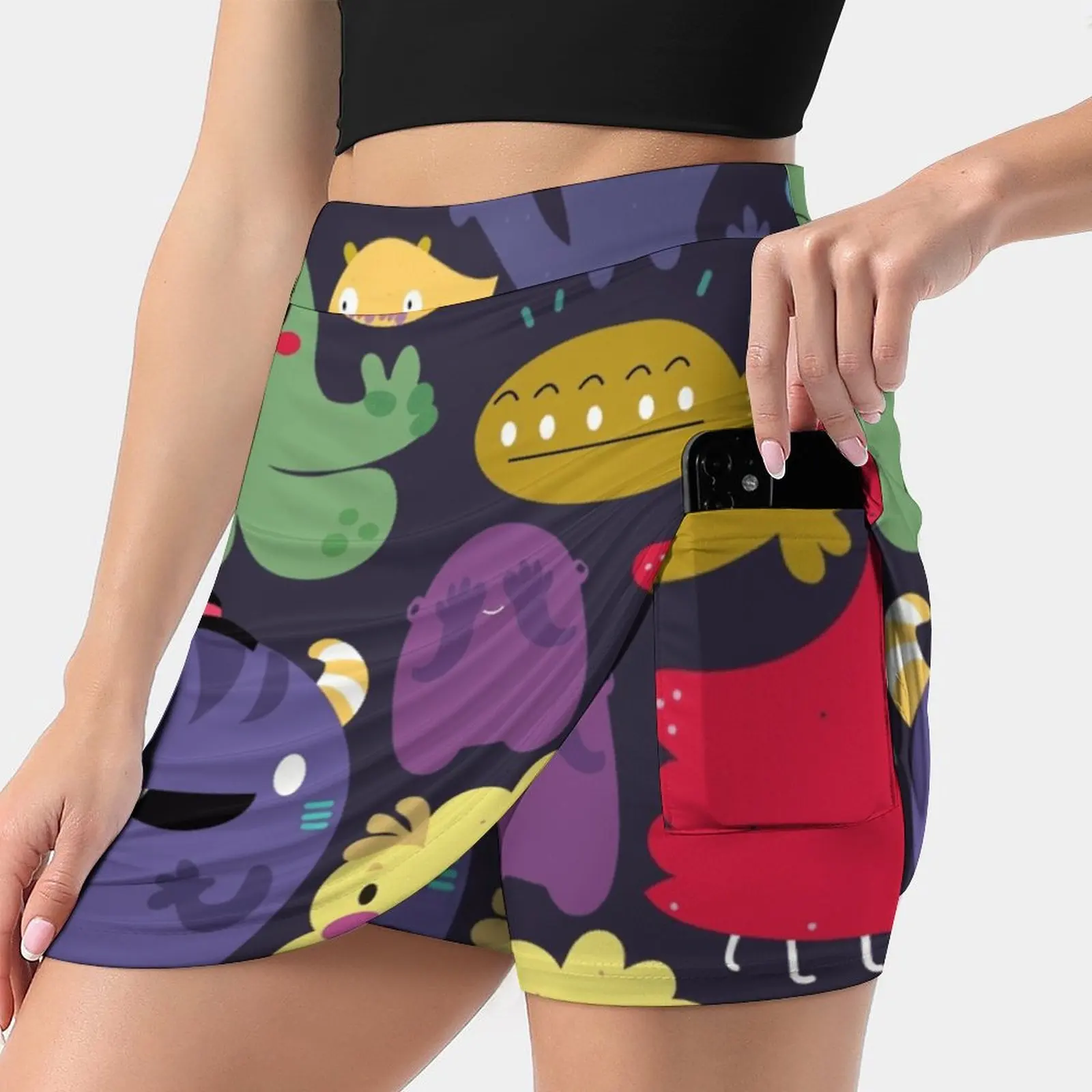 Colorful Creatures New Women Skirts Double-Layer Printed Short Dress Mini Sport Skirt Creatures Monster Color Cute Pattern
Colorful Creatures New Women Skirts Double-Layer Printed Short Dress Mini Sport Skirt Creatures Monster Color Cute Pattern