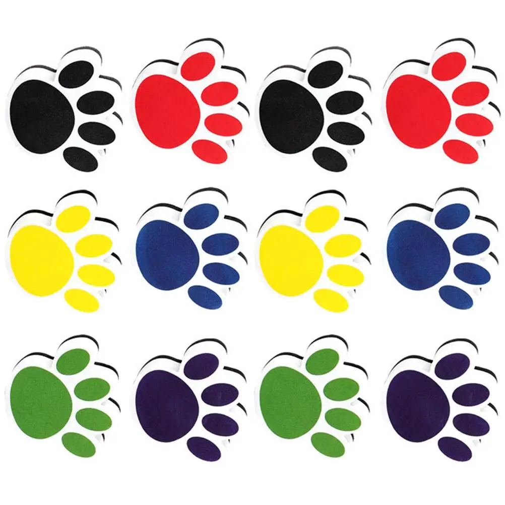 12 Pcs Cat Claw Whiteboard Eraser EVA Sponge Magnetic Cleaner Dry Erase Office Accessories Reusable Non Deformable Bright Colors
12 Pcs Cat Claw Whiteboard Eraser EVA Sponge Magnetic Cleaner Dry Erase Office Accessories Reusable Non Deformable Bright Colors