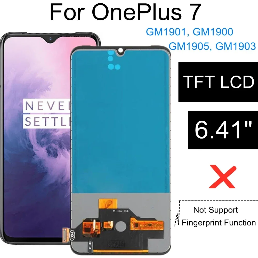 6.41" TFT LCD For OnePlus 7 1+7 GM1901 GM1900 GM1905 LCD Display Touch Screen Digitizer Assembly Replacement
6.41" TFT LCD For OnePlus 7 1+7 GM1901 GM1900 GM1905 LCD Display Touch Screen Digitizer Assembly Replacement