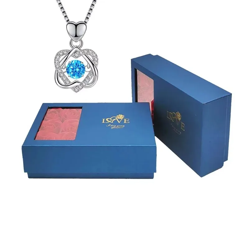 Rose Soap Flower Premium Gift Box with A Sparkling Simulated Diamond Pendant and A Beating Heart Necklace Gift Box Gift Bag
Rose Soap Flower Premium Gift Box with A Sparkling Simulated Diamond Pendant and A Beating Heart Necklace Gift Box Gift Bag