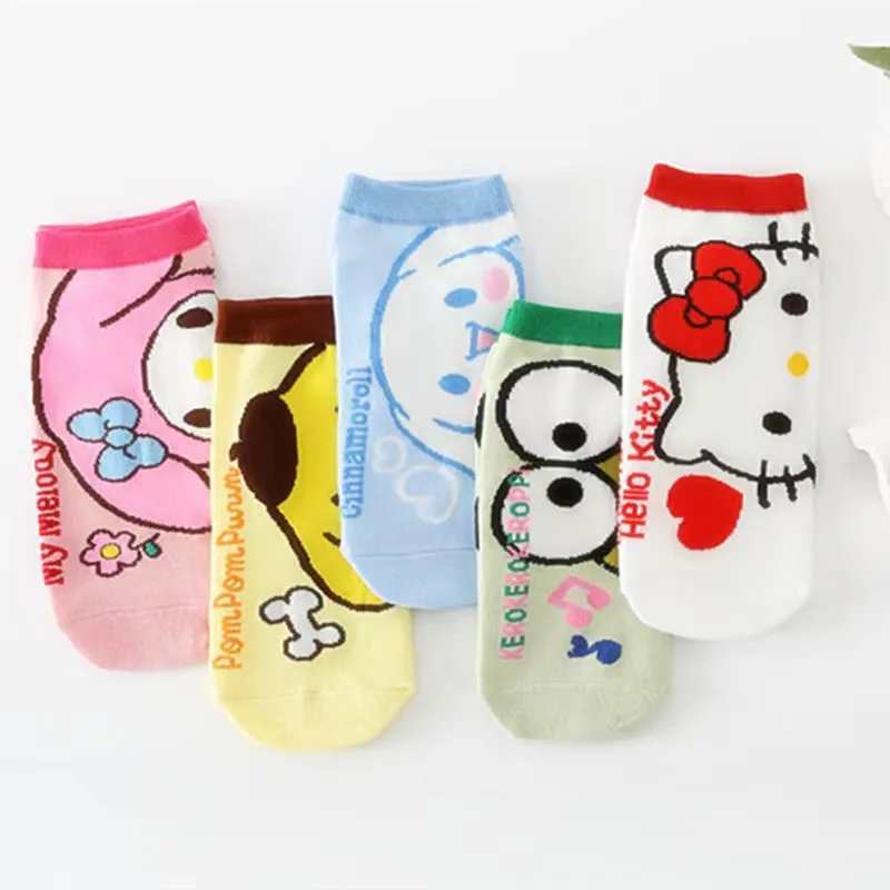 5 Pairs Adult Kawaii Sanrio Hello Kitty socks anime Harajuku ship socks cartoon cute female printed cotton socks average size
5 Pairs Adult Kawaii Sanrio Hello Kitty socks anime Harajuku ship socks cartoon cute female printed cotton socks average size