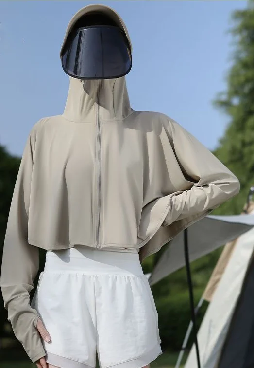 Women Sunscreen Hat Ice Silk Clothing Summer Big Coat Protection Hat Shirt Clothing Edge Short UV With Sun Size Bike Outdoor
Women Sunscreen Hat Ice Silk Clothing Summer Big Coat Protection Hat Shirt Clothing Edge Short UV With Sun Size Bike Outdoor