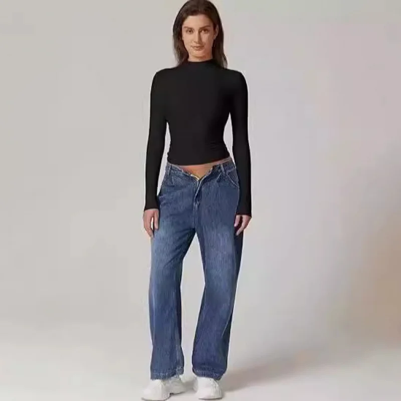 European and American 's Fashion Long Sleeve Base Shirt High-end Feel Crop Top Milk Silk Round Neck Women's StyletShirt
European and American 's Fashion Long Sleeve Base Shirt High-end Feel Crop Top Milk Silk Round Neck Women's StyletShirt