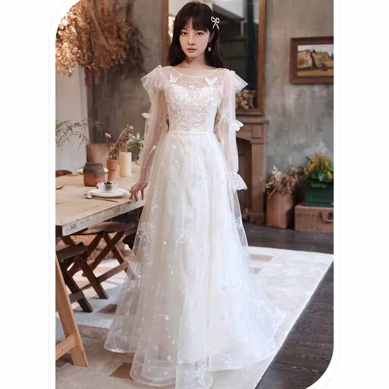 White Princess Style Evening Prom Dress Women Autumn Winter Fairy Temperament Long Dreamy Birthday Celebrities Party Dresses
White Princess Style Evening Prom Dress Women Autumn Winter Fairy Temperament Long Dreamy Birthday Celebrities Party Dresses