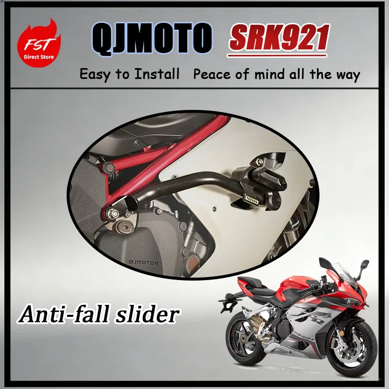 FOR Aggressive Crash Bar Streamlined Design for QJMOTOR SRK921 Sporty Visual Enhancement Crash Protection Bar Elevates Style