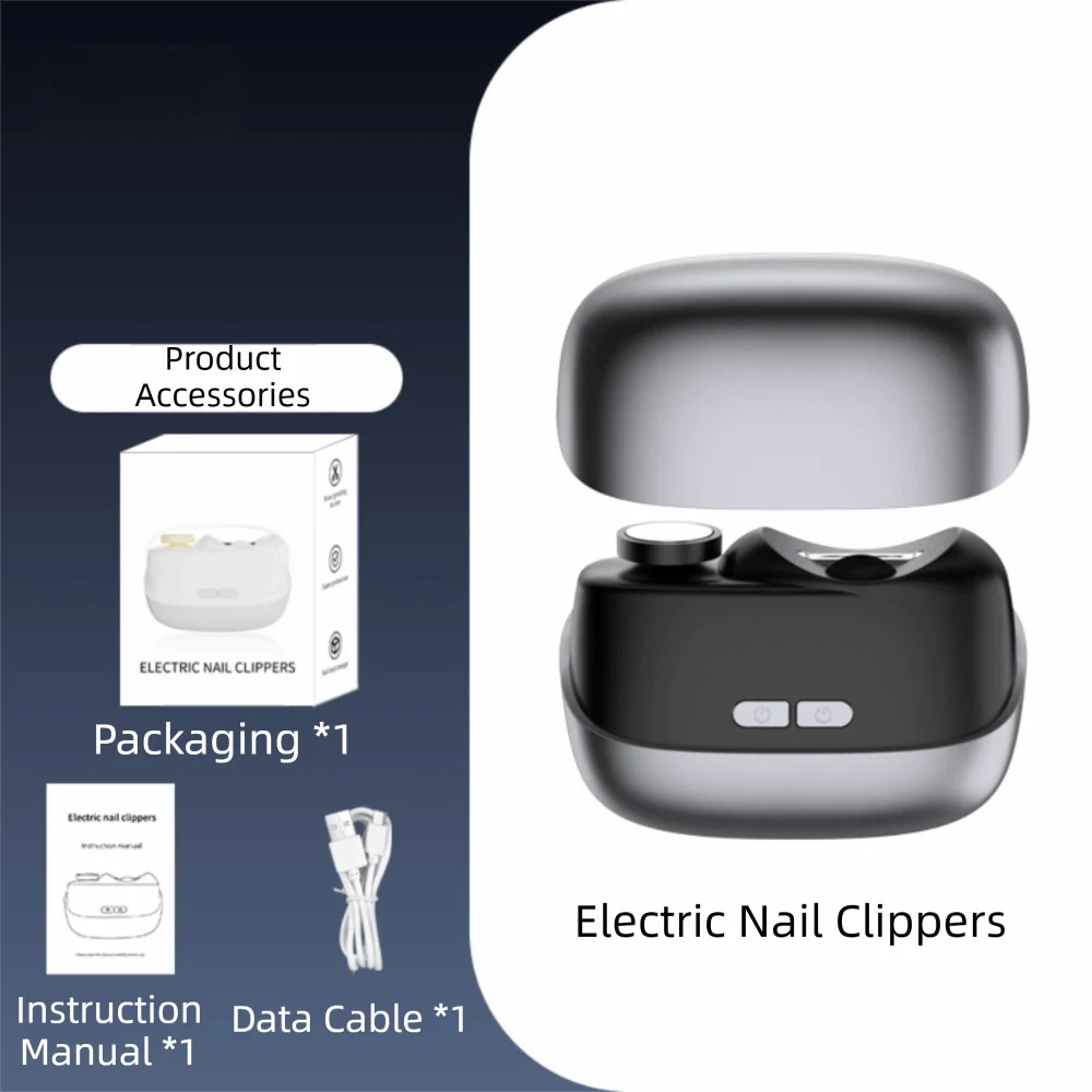 3 in 1 Electric Nail Clipper Nail Debris Storage LED Light Automatic Nail Trimmer and Polisher 2 Speeds Rechargeable
3 in 1 Electric Nail Clipper Nail Debris Storage LED Light Automatic Nail Trimmer and Polisher 2 Speeds Rechargeable