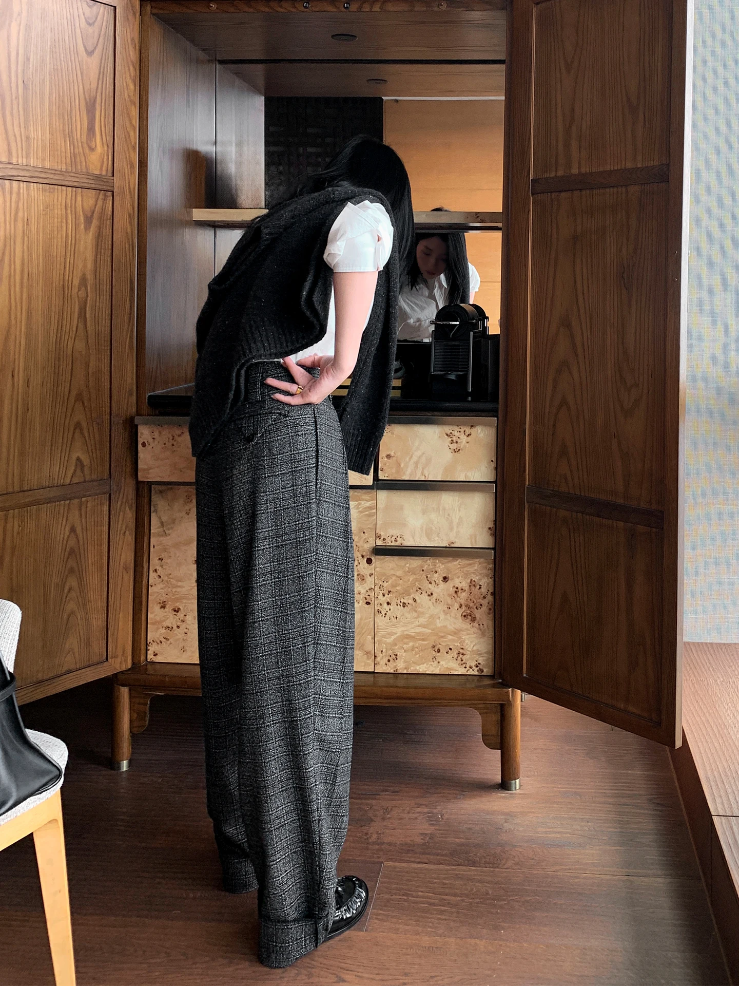 Muallychen Briti Sle Woolen Trousers High Waist Wide Leg Pants Double Pleats Ele Lady Commute Straight Cut Pants
Muallychen Briti Sle Woolen Trousers High Waist Wide Leg Pants Double Pleats Ele Lady Commute Straight Cut Pants