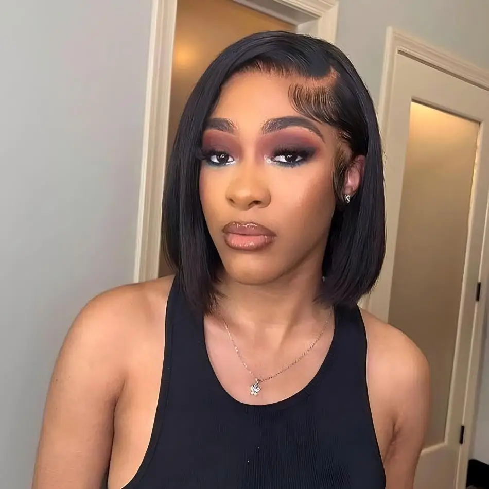 Bob Wig Human Hair 100% 13X6 Hd Lace Frontal Wigs Straight Human Hair Wigs 8 Inch Lace Front Wigs Brazilian Hair For Black Women
Bob Wig Human Hair 100% 13X6 Hd Lace Frontal Wigs Straight Human Hair Wigs 8 Inch Lace Front Wigs Brazilian Hair For Black Women