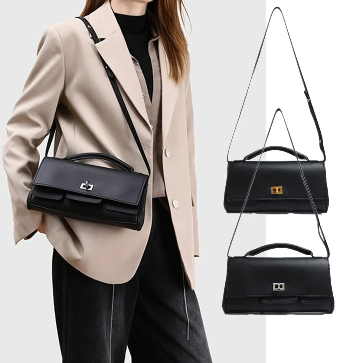 Dave&Di французская модная женская квадратная сумка с замком и пряжкой, минималистичная элегантная женская сумка, кожаная сумка на плечо подмышками
Dave&Di французская модная женская квадратная сумка с замком и пряжкой, минималистичная элегантная женская сумка, кожаная сумка на плечо подмышками