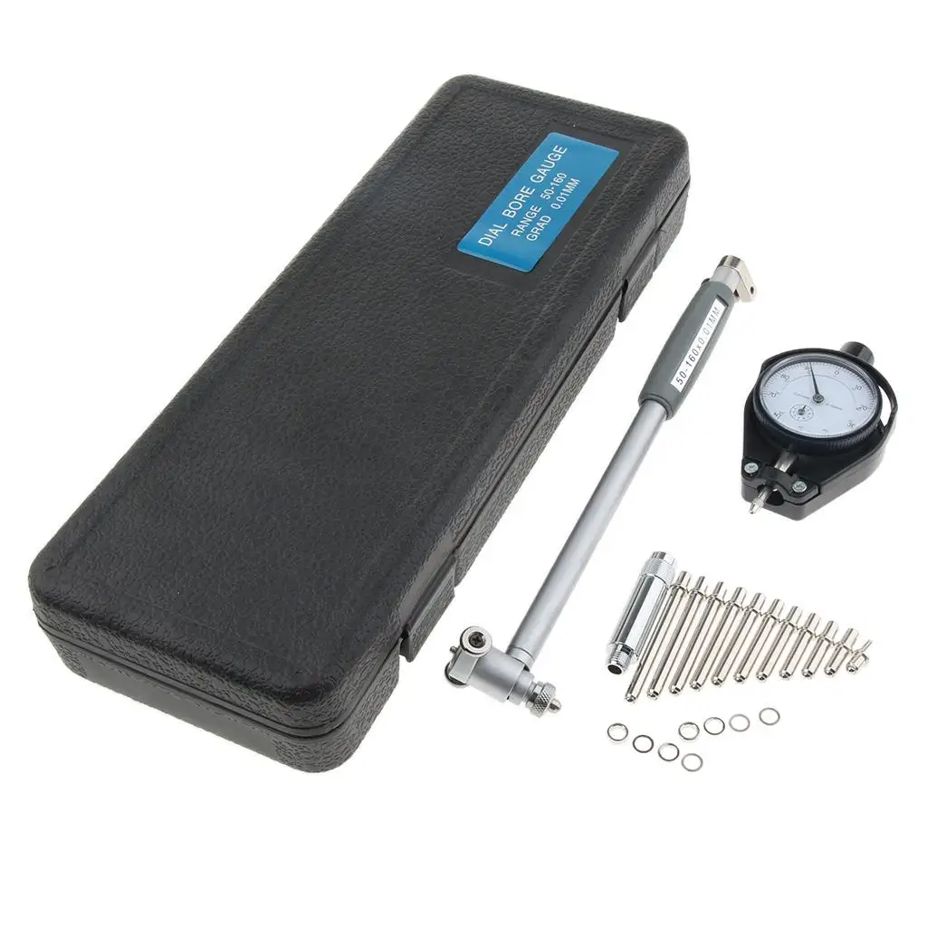 Dial Bore 2-6.3''/50-160mm Engine Cylinder Measuring Hole Indicator Precision 0.01mm
Dial Bore 2-6.3''/50-160mm Engine Cylinder Measuring Hole Indicator Precision 0.01mm