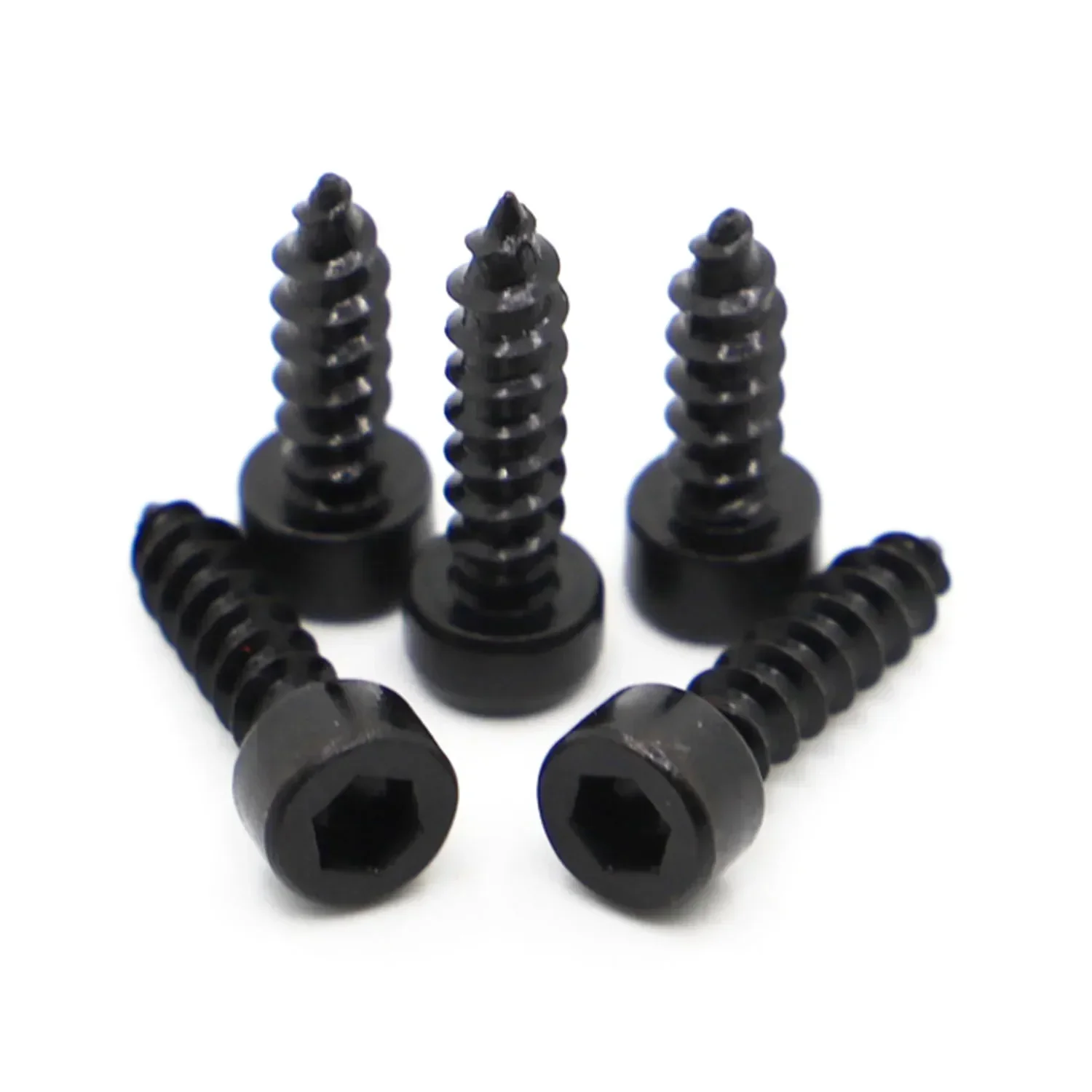 M2 M2.3 M2.6 M3 M3.5 M4 M5 M6 8.8 Grade Black Carbon Steel Cap Allen Head Inner Hex Hexagon Socket Self Tapping Screw
M2 M2.3 M2.6 M3 M3.5 M4 M5 M6 8.8 Grade Black Carbon Steel Cap Allen Head Inner Hex Hexagon Socket Self Tapping Screw