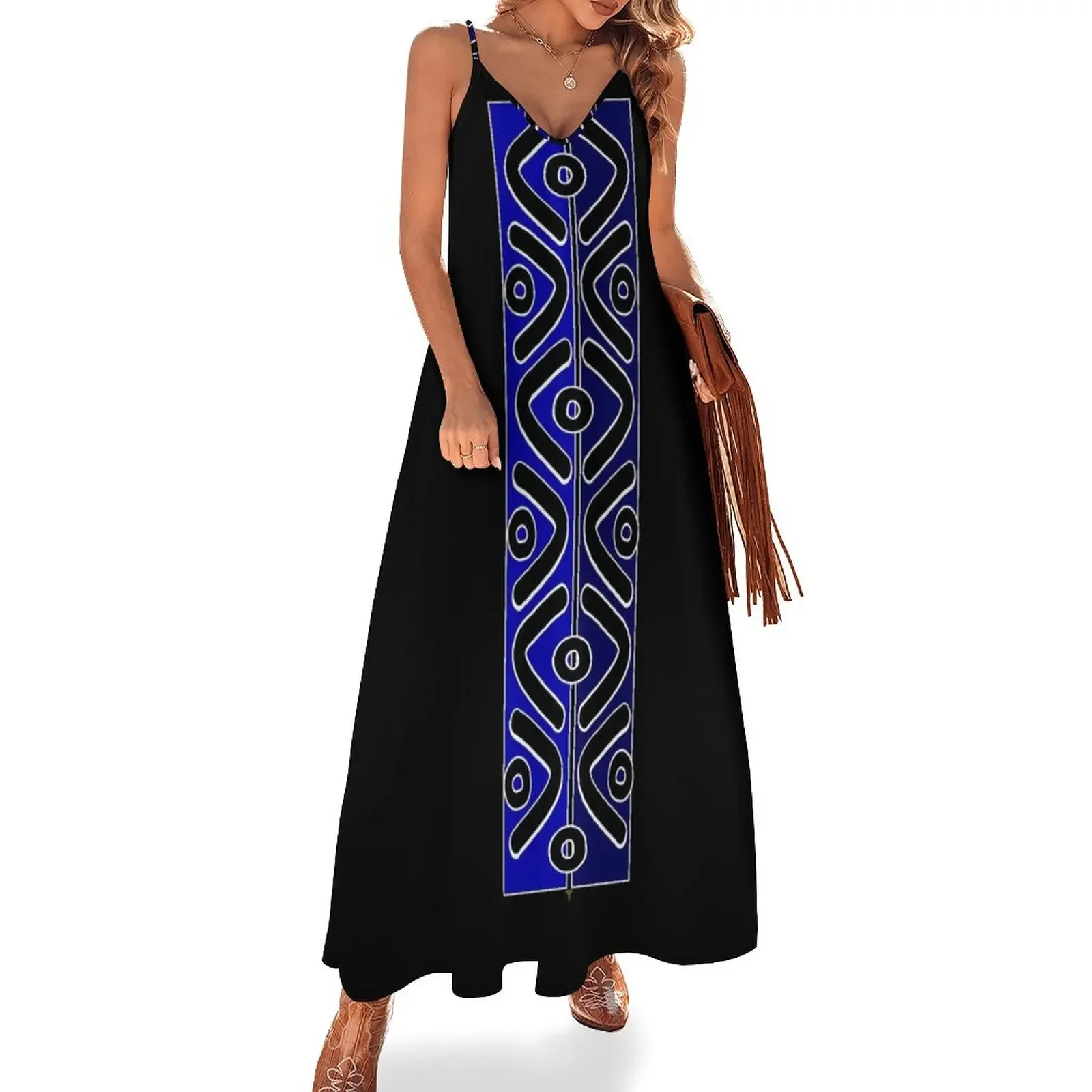 Bogolan style Sleeveless Dress Dresses for wedding party purple dress fairy dress Women's
Bogolan style Sleeveless Dress Dresses for wedding party purple dress fairy dress Women's