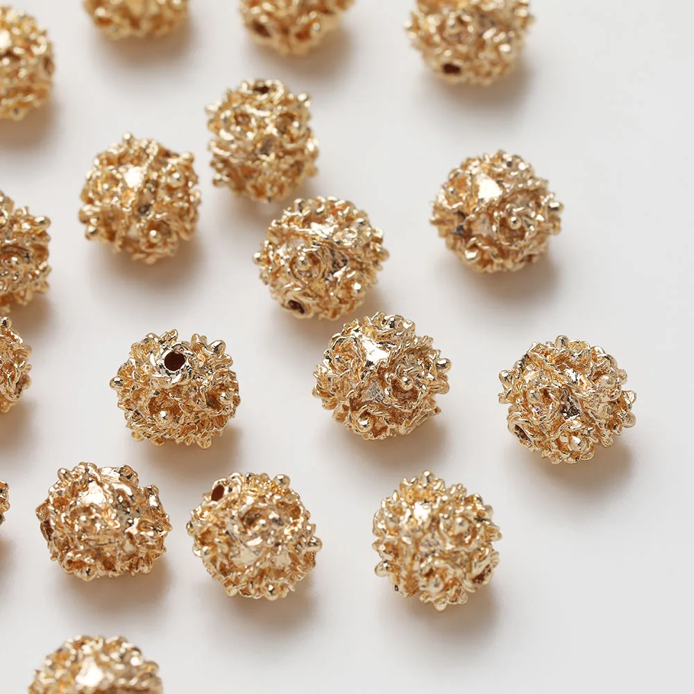 4PCS 14K Gold Plated Boiling Ball Beads For Necklace Bracelet DIY Making Supplies Brass Material Accessories
4PCS 14K Gold Plated Boiling Ball Beads For Necklace Bracelet DIY Making Supplies Brass Material Accessories