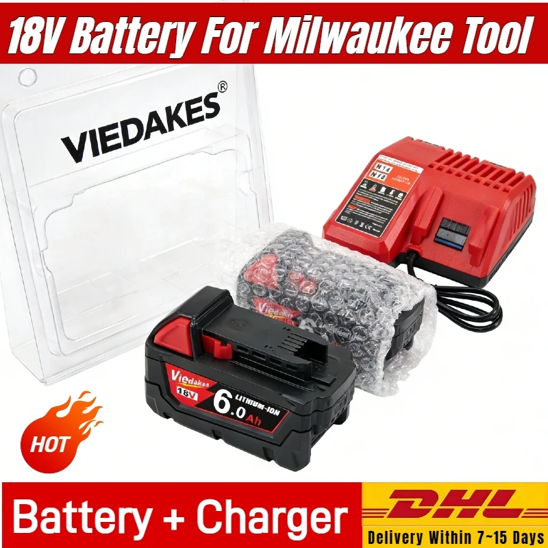 Аккумулятор M18-HB3 повышенной емкости 12 Ач для Milwaukee 18V, совместим с зарядным устройством Milwaukee M12-18FC (48-11-1815)
Аккумулятор M18-HB3 повышенной емкости 12 Ач для Milwaukee 18V, совместим с зарядным устройством Milwaukee M12-18FC (48-11-1815)