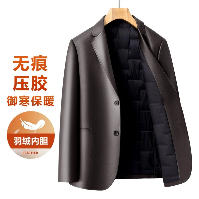 Men Suit Collar Down Leather Jacket Urban Light Fashion Casual Men's Clothing Precision Design Brand Manufacturing Men's Jacket
Men Suit Collar Down Leather Jacket Urban Light Fashion Casual Men's Clothing Precision Design Brand Manufacturing Men's Jacket