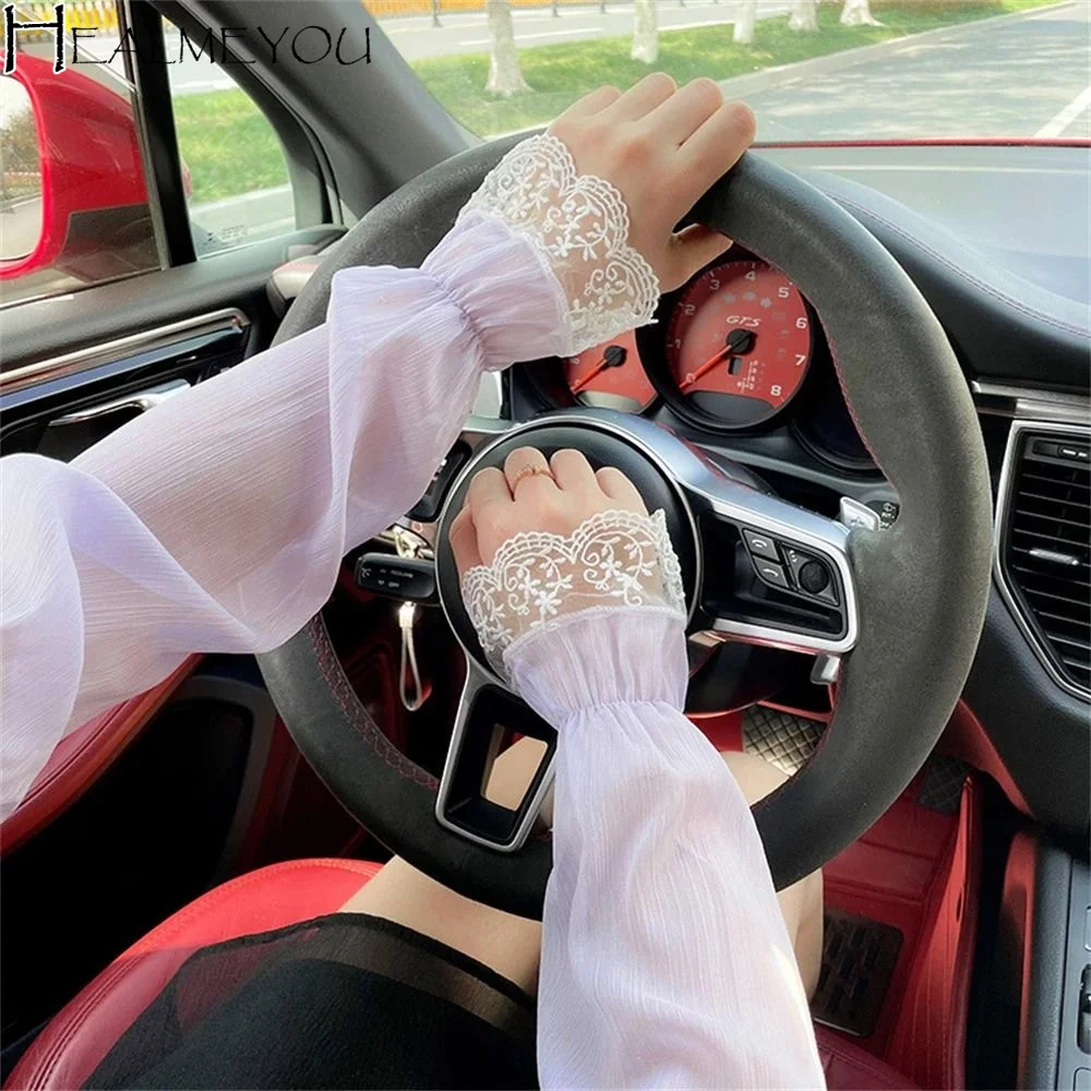 Sweet Sun Protection Lace Sleeve Fingerless Breathable Long Arm Sleeves Polyester Hand Sleeves Summer Arm Cover Girls
Sweet Sun Protection Lace Sleeve Fingerless Breathable Long Arm Sleeves Polyester Hand Sleeves Summer Arm Cover Girls