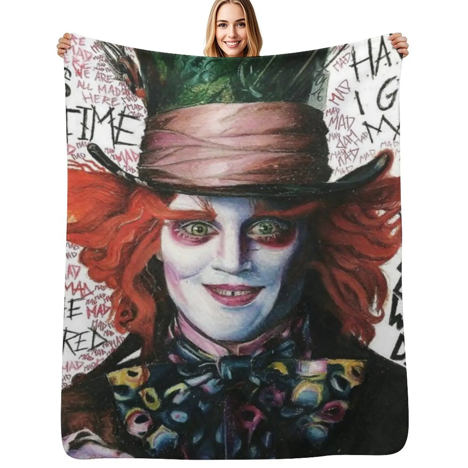 mad hatter Throw Blanket Luxury St Bed covers Sofas Flannel Fabric Blankets
mad hatter Throw Blanket Luxury St Bed covers Sofas Flannel Fabric Blankets