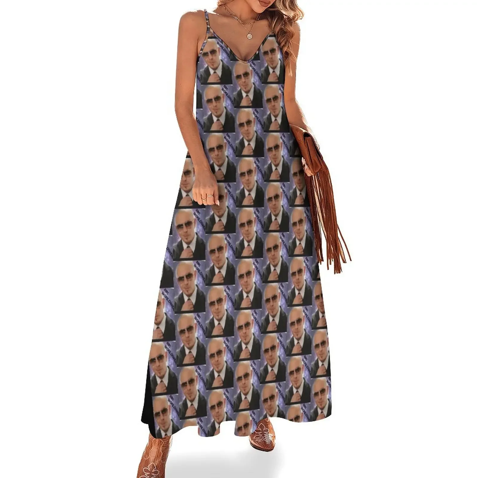 Mr Worldwide Sleeveless Dress beach outfits for women dresses for womens clothes for woman Long veiled dresses Dress
Mr Worldwide Sleeveless Dress beach outfits for women dresses for womens clothes for woman Long veiled dresses Dress