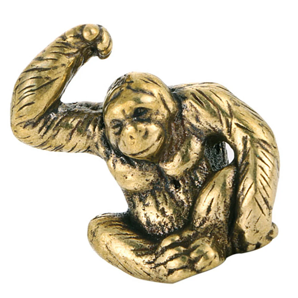 Brass Orangutan Ornament Miniature Statue Tabletop Animal Decor Retro Gorilla-shape Adornment Vintage Office
Brass Orangutan Ornament Miniature Statue Tabletop Animal Decor Retro Gorilla-shape Adornment Vintage Office
