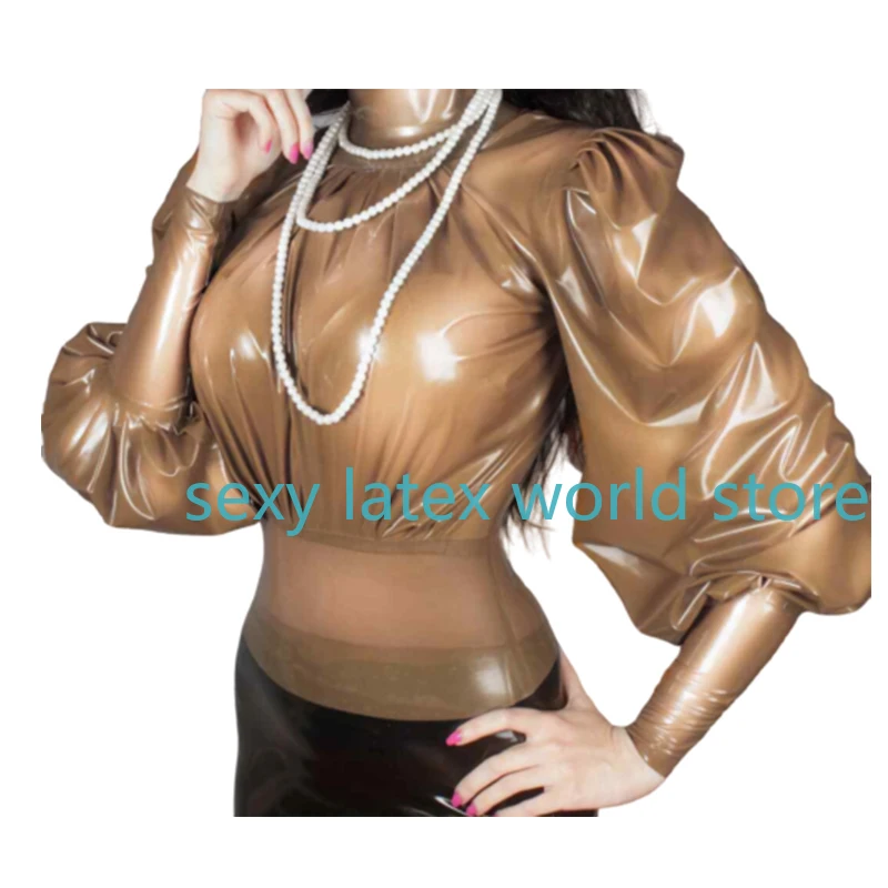 Latex Women Long Sleeves T-Shirt Rubber Top with Back Zip Handmade Sexy Fetish Customized for Women
Latex Women Long Sleeves T-Shirt Rubber Top with Back Zip Handmade Sexy Fetish Customized for Women
