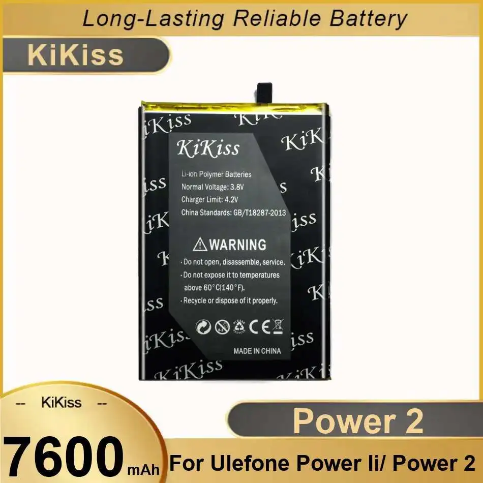 Для Ulefone Power II Power 2 аккумулятор мобильного телефона 7600 мАч высокая совместимость
Для Ulefone Power II Power 2 аккумулятор мобильного телефона 7600 мАч высокая совместимость
