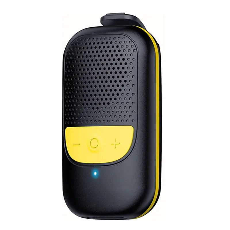 Носимый Bluetooth-динамик с клипсой, портативный, со встроенными микрофонами для музыки и звонков без помощи рук, мини-наружный водонепроницаемый
Носимый Bluetooth-динамик с клипсой, портативный, со встроенными микрофонами для музыки и звонков без помощи рук, мини-наружный водонепроницаемый
