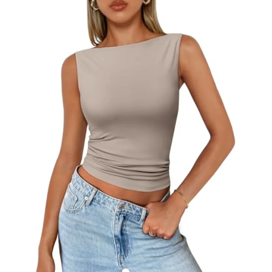 Trendy Queen Women Going Out Summer Tank Tops Spring Casual Basic Cute 2026 Sleeveless Shirt Vacation Fashion Outfit Clothes
Trendy Queen Women Going Out Summer Tank Tops Spring Casual Basic Cute 2026 Sleeveless Shirt Vacation Fashion Outfit Clothes