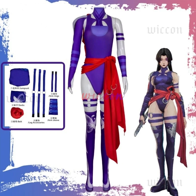 Rivals Psylocke Jumpsuit Cosplay Women Costume for Female Disguise Clothes Fantasy Roleplay Outfits Halloween Carnival Suit
Rivals Psylocke Jumpsuit Cosplay Women Costume for Female Disguise Clothes Fantasy Roleplay Outfits Halloween Carnival Suit