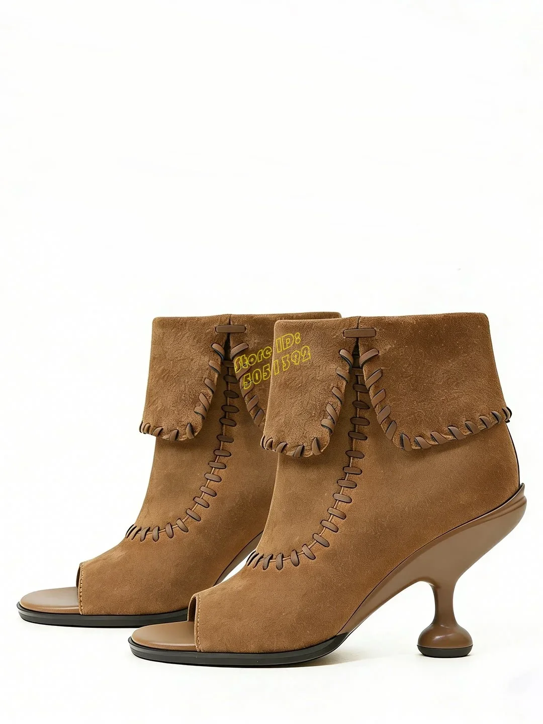 Brown Black Suede Ankle Booties Open Toe Strange Style Slip On Runway 2026 Winter Autumn Women Dress Shoes Custom Made Dress
Brown Black Suede Ankle Booties Open Toe Strange Style Slip On Runway 2026 Winter Autumn Women Dress Shoes Custom Made Dress