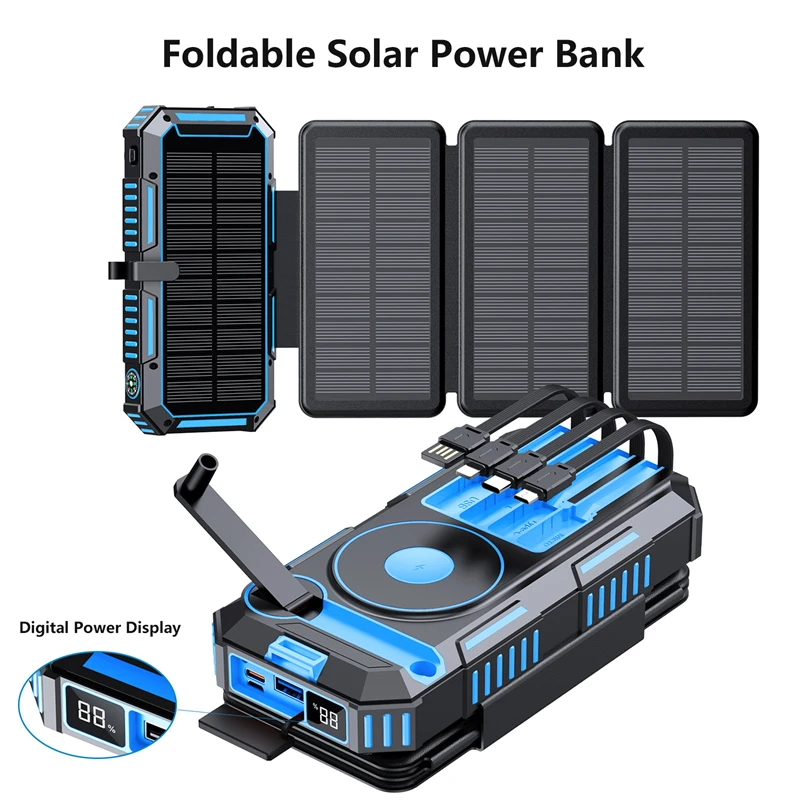 Magnetic Wireless Charger for iPhone Apple Watch Airpods Huawei Solar Power Bank 20000mAh Hand Crank Charging Charger with Cable
Magnetic Wireless Charger for iPhone Apple Watch Airpods Huawei Solar Power Bank 20000mAh Hand Crank Charging Charger with Cable