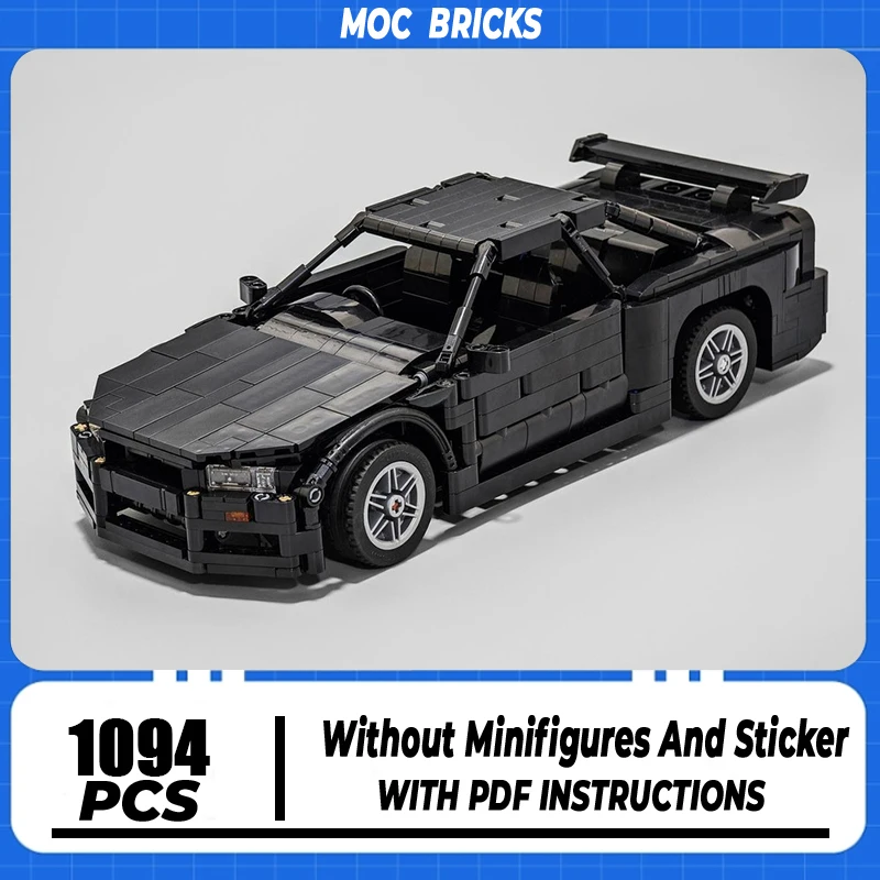 Champion Speed Cars Moc Building Bricks Skyline R34 1:15 Scale Black Technology Modular Blocks Gifts Toys DIY Sets Assembly
Champion Speed Cars Moc Building Bricks Skyline R34 1:15 Scale Black Technology Modular Blocks Gifts Toys DIY Sets Assembly