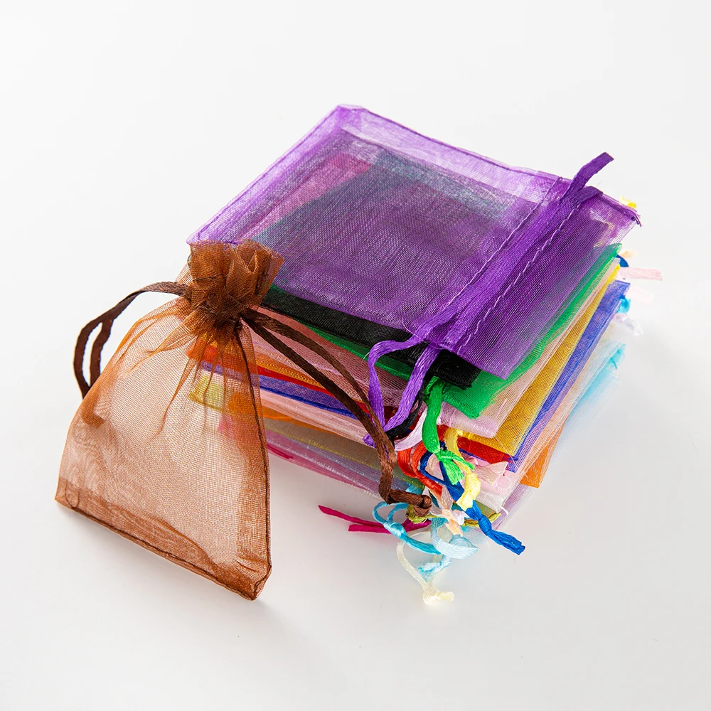 50Pcs Sheer Organza Gift Drawstring With Jewelry Pouches Display Packaging Christmas Candy Wedding Party Festival Gauze Bags
50Pcs Sheer Organza Gift Drawstring With Jewelry Pouches Display Packaging Christmas Candy Wedding Party Festival Gauze Bags