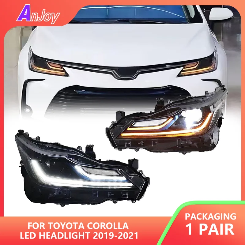 Фара для Toyota Corolla, светодиодная фара 2019-2021, фары Corolla DRL, указатель поворота, дальний свет, линза проектора «ангельский глаз»
Фара для Toyota Corolla, светодиодная фара 2019-2021, фары Corolla DRL, указатель поворота, дальний свет, линза проектора «ангельский глаз»