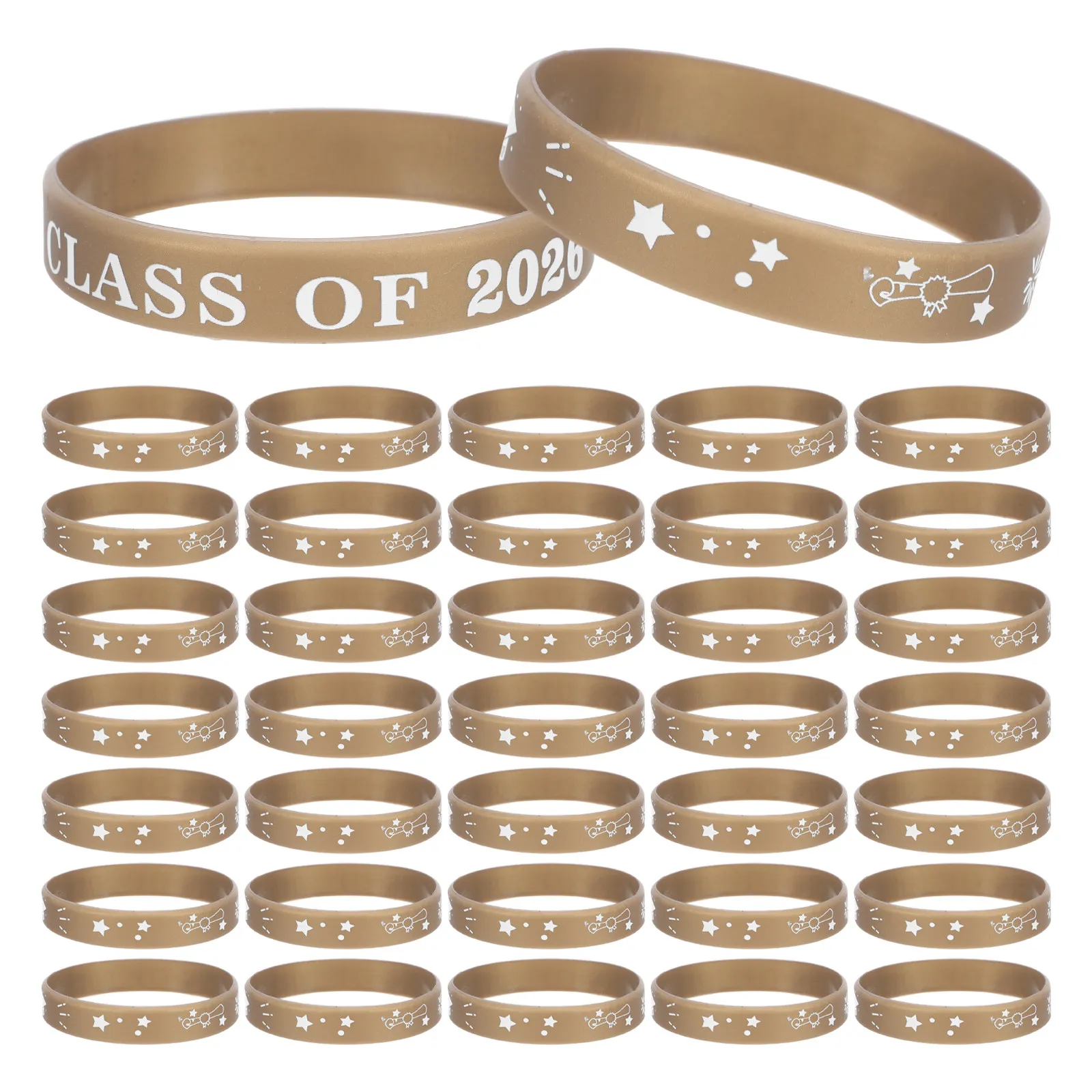 50pcs Class Of 2026 Silicone Wristbands Students Graduation Themed Wrist Bands Graduation Bracelets School Souvenirs Bangles
50pcs Class Of 2026 Silicone Wristbands Students Graduation Themed Wrist Bands Graduation Bracelets School Souvenirs Bangles